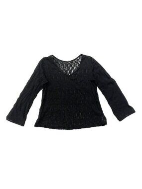 🛍️ 2/$20 ENTIRE SHOP - WHIMSIGOTH Floral Lace Gothic V-Neck Long Sleeve Top XL
